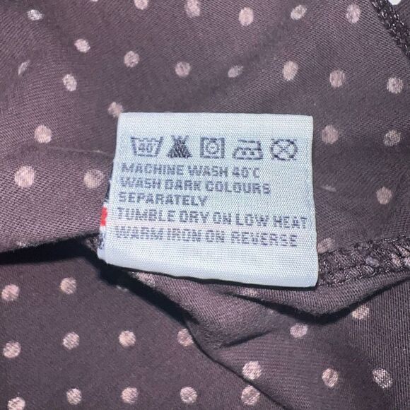 Mini Boden, Brown Polka Dot Long Sleeve T-Shirt, Bow Detail, Size 9-10Y - Picture 6 of 10